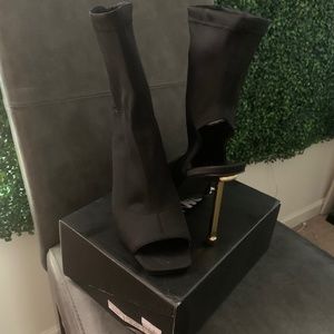 Peep toe Stretch boot